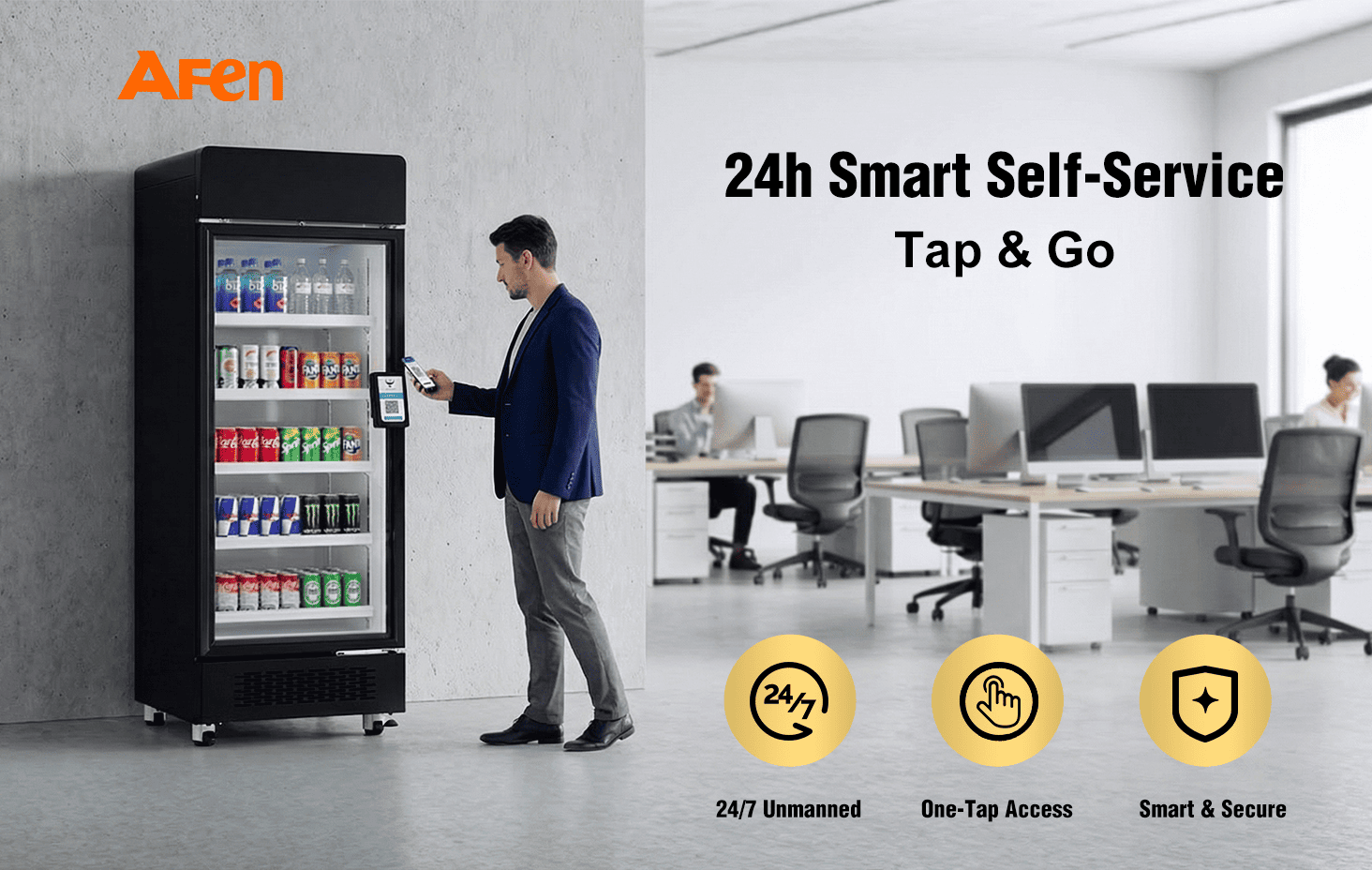 Fuaradair Smart AFEN 510L Hero Scene Fuaradair snasail AFEN 510 a’ toirt seachad fuasglaidhean reic gun luchd-obrach ioma-chruthach 24/7 airson oifisean agus gyms